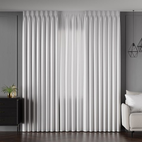 FRIDA Tkanina na zasłony dwustronna, wys. 310cm, kolor 001 biały 029120/TDP/001/000310/1