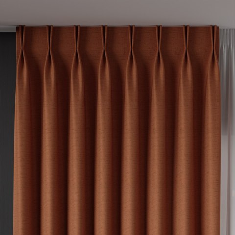 FRIDA Tkanina na zasłony dwustronna, wys. 310cm, kolor 007 rdzawy 029120/TDP/007/000310/1