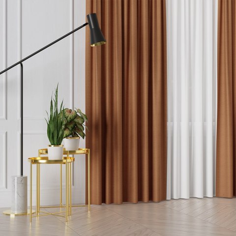 FRIDA Tkanina na zasłony dwustronna, wys. 310cm, kolor 008 pomarańczowy 029120/TDP/008/000310/1