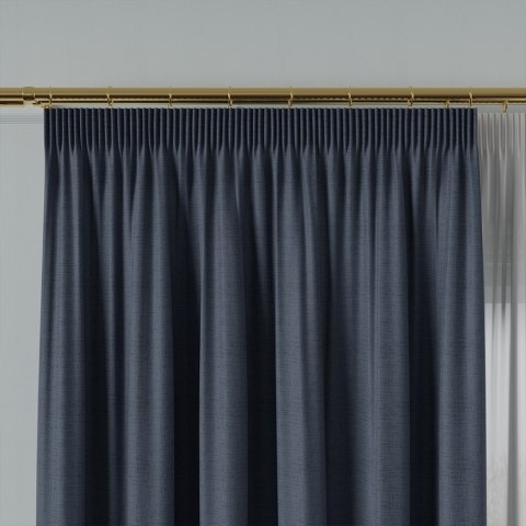FRIDA Tkanina na zasłony dwustronna, wys. 310cm, kolor 013 granatowy 029120/TDP/013/000310/1