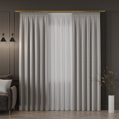 FRIDA Tkanina na zasłony dwustronna, wys. 310cm, kolor 014 pastelowy szary 029120/TDP/014/000310/1