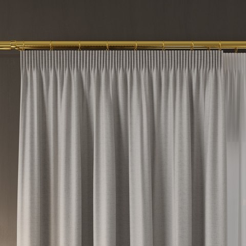 FRIDA Tkanina na zasłony dwustronna, wys. 310cm, kolor 014 pastelowy szary 029120/TDP/014/000310/1