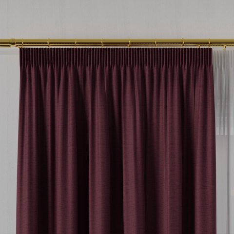 FRIDA Tkanina na zasłony dwustronna, wys. 310cm, kolor 019 bordowy 029120/TDP/019/000310/1