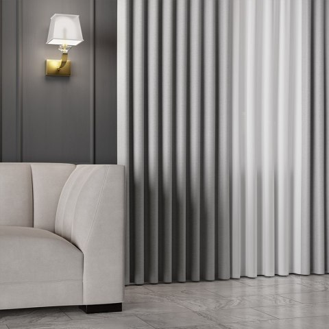 FRIDA Tkanina na zasłony dwustronna, wys. 310cm, kolor 021 chłodny szary 029120/TDP/021/000310/1