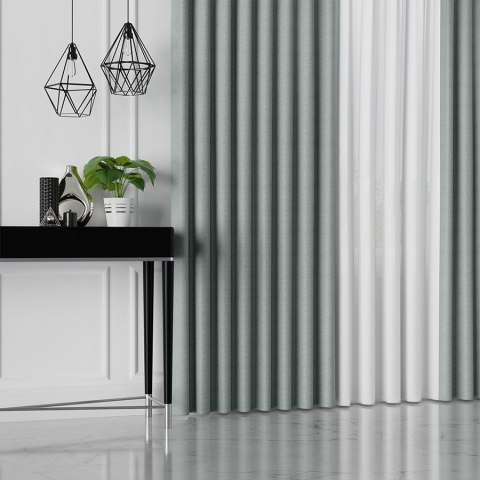 FRIDA Tkanina na zasłony dwustronna, wys. 310cm, kolor 022 miętowy 029120/TDP/022/000310/1