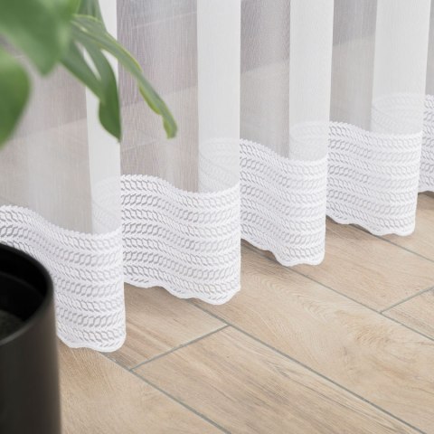 Firanka haftowana, wys. 280cm, kolor biały 083399/768/001/000280/1