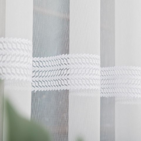 Firanka haftowana, wys. 280cm, kolor biały 083399/768/001/000280/1