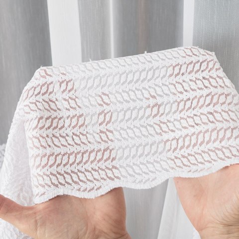 Firanka haftowana, wys. 280cm, kolor biały 083399/768/001/000280/1