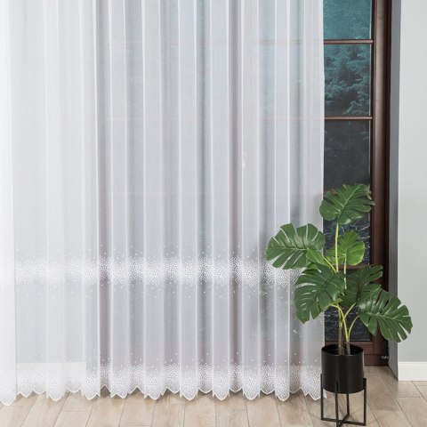 Firanka haftowana, pasowa, wys. 280cm, kolor biały 112853/000/001/000280/1