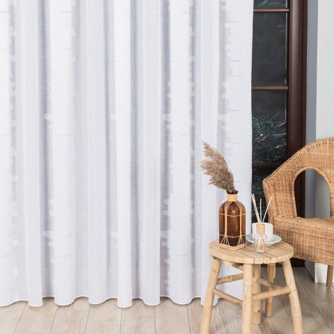 Firanka z ołowianką, wys. 300cm, kolor biały 340007/OLO/001/000300/1