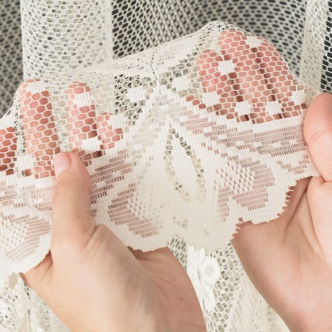 Firanka żakardowa, pasowa, wys. 250cm, kolor 012 kremowy 004421/000/012/000250/1