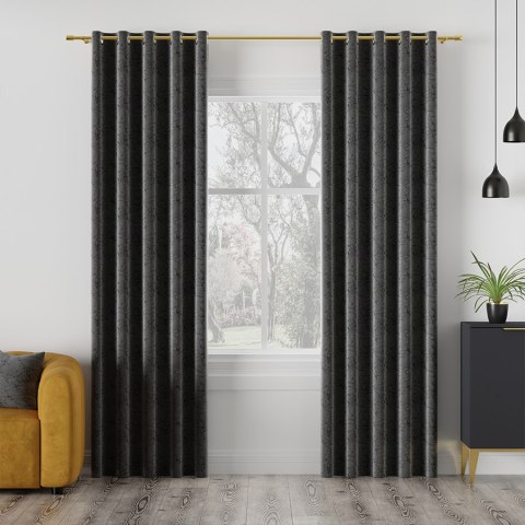 HESTIA Tkanina na zasłony, wys. 305cm, kolor 225 grafitowy 062116/TDP/225/000305/1