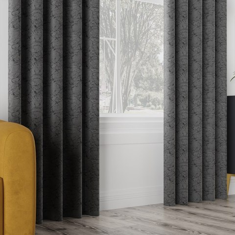 HESTIA Tkanina na zasłony, wys. 305cm, kolor 225 grafitowy 062116/TDP/225/000305/1
