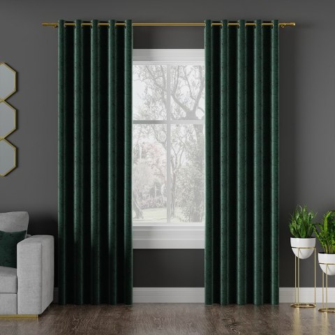 HESTIA Tkanina na zasłony, wys. 305cm, kolor 270 butelkowy zielony 062116/TDP/270/000305/1