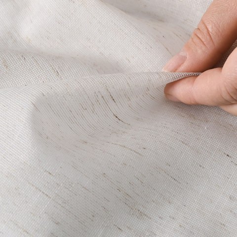 KLARYSA Firanka z ołowianką, wys. 300cm, kolor 011 naturalny/ beżowy 030609/OLO/011/000300/1