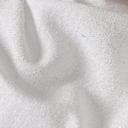 LUCY Firanka z ołowianką, wys. 300cm, kolor biały ze srebrnym 010820/OLO/001/000300/1