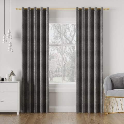 ODYS Tkanina na zasłony, wys. 305cm, kolor 417 ciemny szary 062110/TDP/417/000305/1