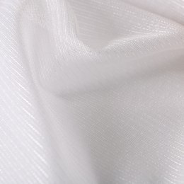 OLENA Firanka z ołowianką, wys. 300cm, kolor biały ze srebrnym 030617/OLO/001/000300/1