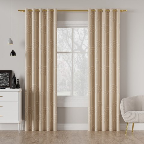 AFRODYTA Tkanina na zasłony BLANKO, szer. 145cm, kolor beżowy D00169/BLA/002/145000/1