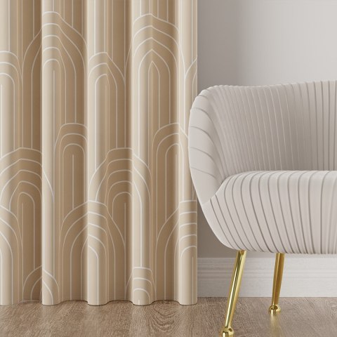 AFRODYTA Tkanina na zasłony BLANKO, szer. 145cm, kolor beżowy D00169/BLA/002/145000/1