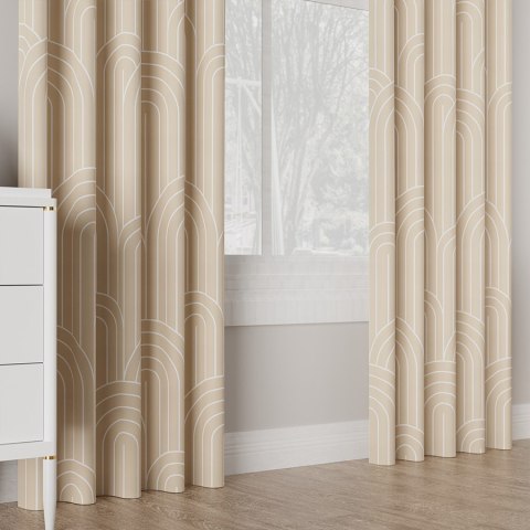 AFRODYTA Tkanina na zasłony BLANKO, szer. 145cm, kolor beżowy D00169/BLA/002/145000/1