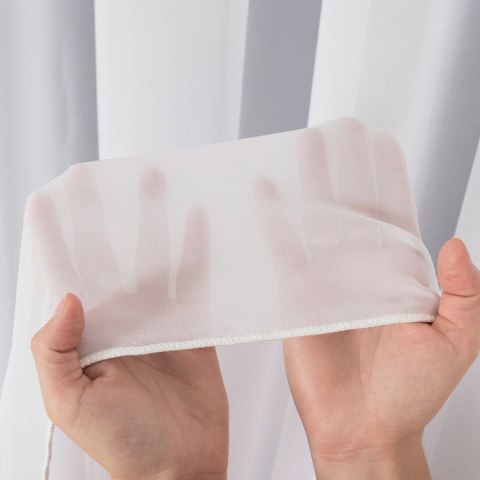 Firanka fantazyjna z ołowianką, wys. 280cm, kolor biały SILK00/OLO/001/000280/1