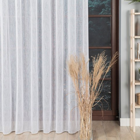 Firanka fantazyjna z ołowianką, wys. 300cm, kolor biały 001781/OLO/001/000300/1
