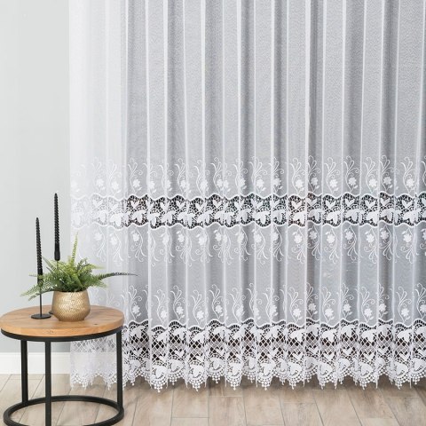 Firanka na markizecie, wys. 250cm, kolor biały 122795/433/001/000250/1