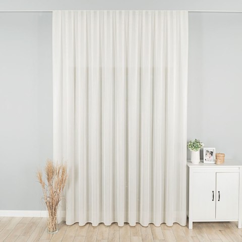 Firanka z ołowianką, wys. 320cm, kolor 004 kremowy 419060/OLO/004/000320/1