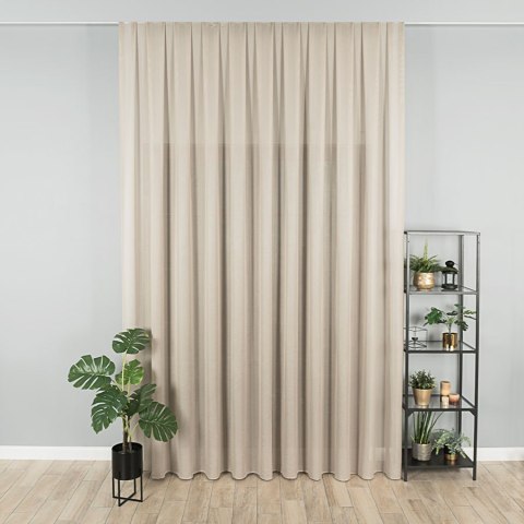 Firanka z ołowianką, wys. 320cm, kolor 006 beżowy 419060/OLO/006/000320/1