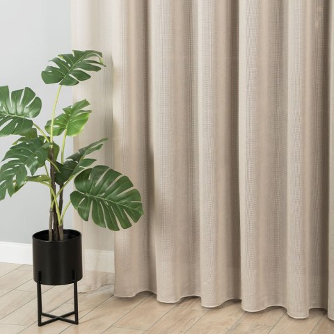 Firanka z ołowianką, wys. 320cm, kolor 006 beżowy 419060/OLO/006/000320/1