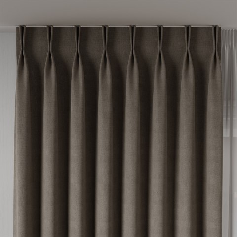 MANUEL Tkanina na zasłony, wys. 300cm, kolor 776 jasny chłodny brązowy TD0016/TDP/776/000300/1