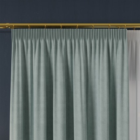 MANUEL Tkanina na zasłony, wys. 300cm, kolor 782 pastelowy niebieski TD0016/TDP/782/000300/1