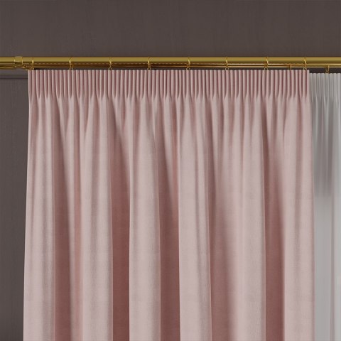 MANUEL Tkanina na zasłony, wys. 300cm, kolor 788 pastelowy różowy TD0016/TDP/788/000300/1