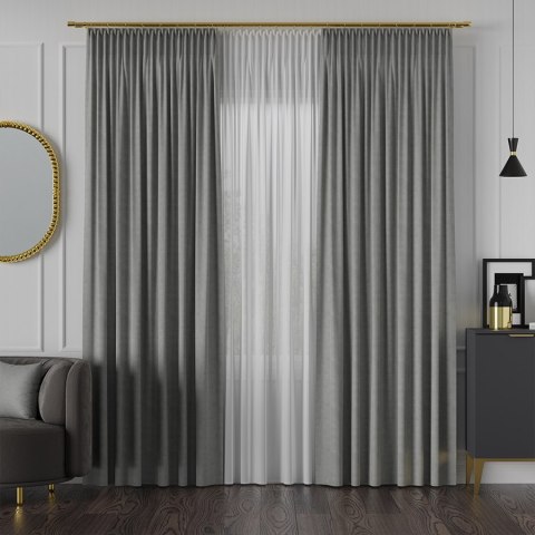 MANUEL Tkanina na zasłony, wys. 300cm, kolor 791 jasny szary TD0016/TDP/791/000300/1