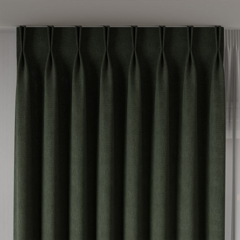 MANUEL Tkanina na zasłony, wys. 300cm, kolor 800 ciemny zielony TD0016/TDP/800/000300/1