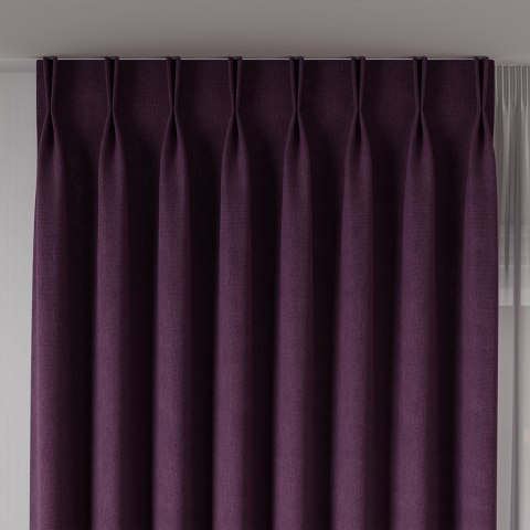 MANUEL Tkanina na zasłony, wys. 300cm, kolor 808 fioletowy TD0016/TDP/808/000300/1