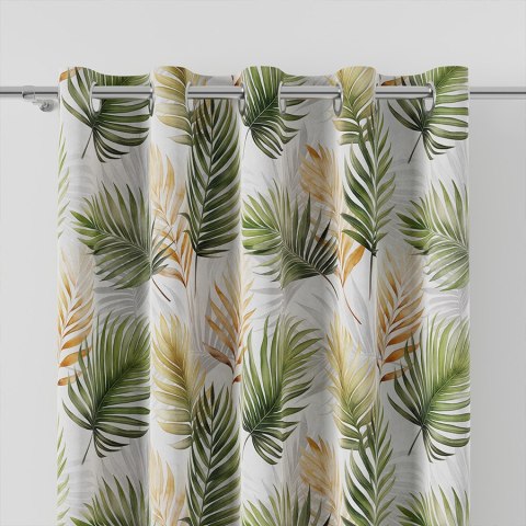 PALMA Tkanina na zasłony typu MILAS, szer. 150cm, kolor zielony D00174/MIL/001/150000/1