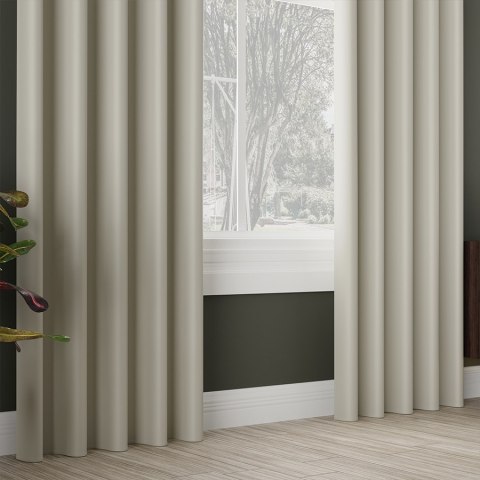 DONA Tkanina na zasłony typu dimout/blackout, wys. 280cm, kolor 002 chłodny kremowy TD0015/TDP/002/000280/1