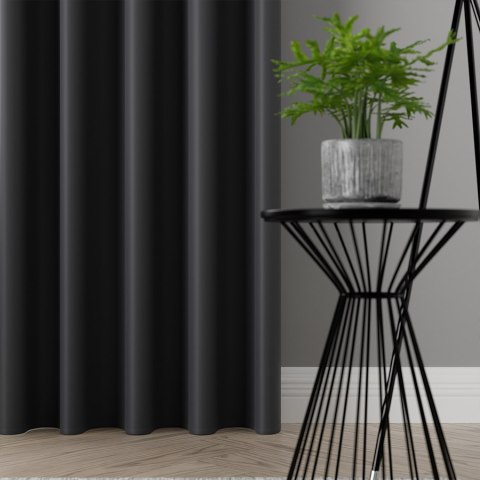 DONA Tkanina na zasłony typu dimout/blackout, wys. 280cm, kolor 205 ciemny szary; antracytowy TD0015/TDP/205/000280/1