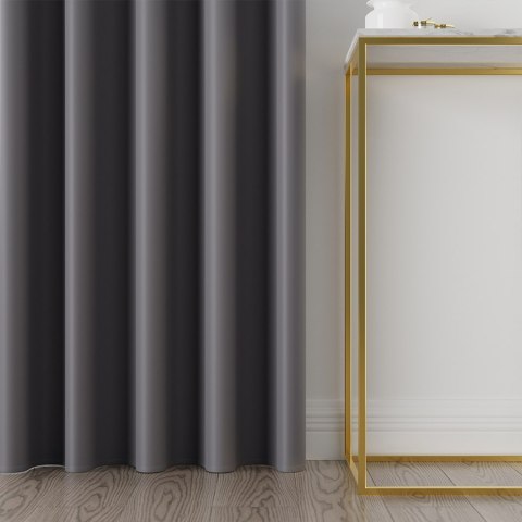 DONA Tkanina na zasłony typu dimout/blackout, wys. 280cm, kolor 208 stalowy szary TD0015/TDP/208/000280/1