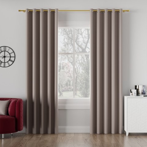 DONA Tkanina na zasłony typu dimout/blackout, wys. 280cm, kolor 212 ciemny chłodny beżowy TD0015/TDP/212/000280/1