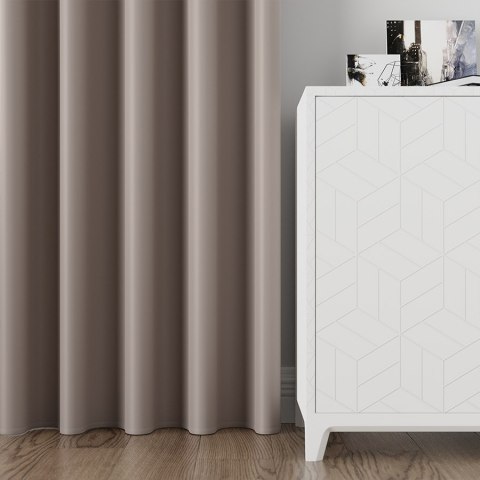 DONA Tkanina na zasłony typu dimout/blackout, wys. 280cm, kolor 212 ciemny chłodny beżowy TD0015/TDP/212/000280/1