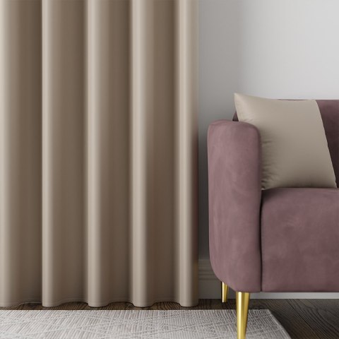 DONA Tkanina na zasłony typu dimout/blackout, wys. 280cm, kolor 218 jasny chłodny beżowy TD0015/TDP/218/000280/1