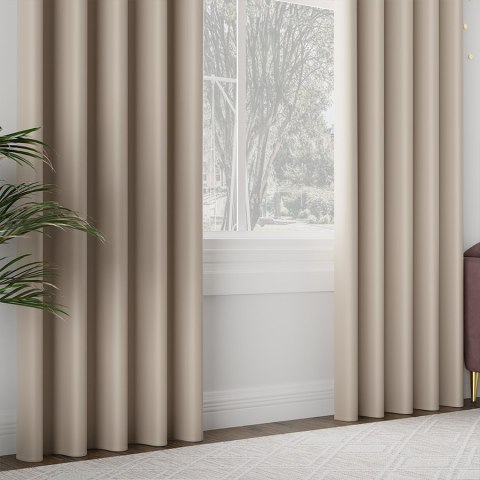 DONA Tkanina na zasłony typu dimout/blackout, wys. 280cm, kolor 218 jasny chłodny beżowy TD0015/TDP/218/000280/1