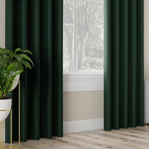 DONA Tkanina na zasłony typu dimout/blackout, wys. 280cm, kolor 223 zielony butelkowy TD0015/TDP/223/000280/1