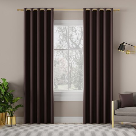 DONA Tkanina na zasłony typu dimout/blackout, wys. 280cm, kolor 224 czekoladowy brązowy TD0015/TDP/224/000280/1