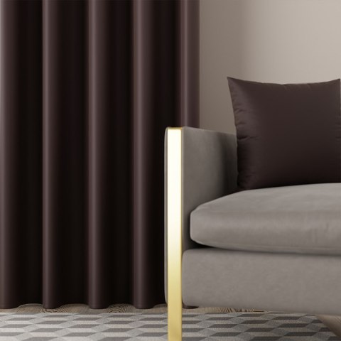 DONA Tkanina na zasłony typu dimout/blackout, wys. 280cm, kolor 224 czekoladowy brązowy TD0015/TDP/224/000280/1