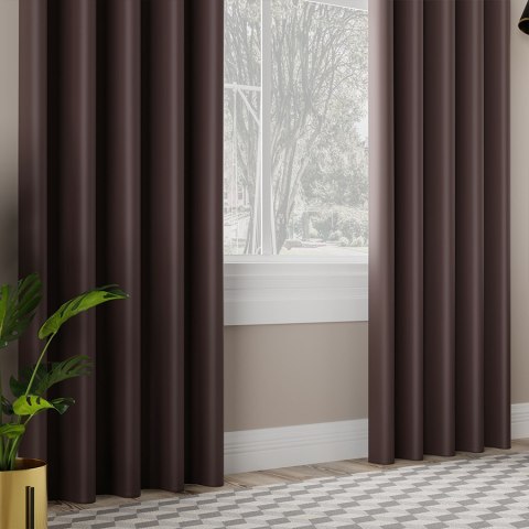 DONA Tkanina na zasłony typu dimout/blackout, wys. 280cm, kolor 224 czekoladowy brązowy TD0015/TDP/224/000280/1