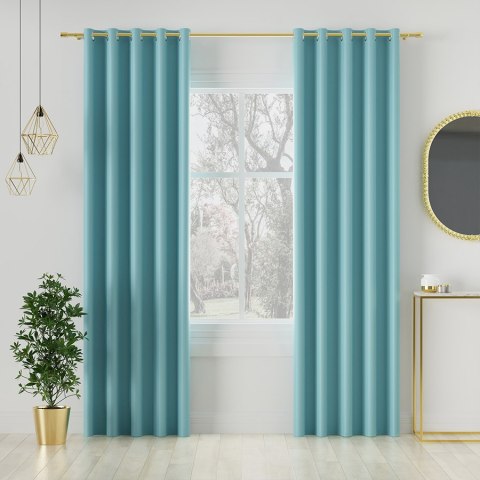 DONA Tkanina na zasłony typu dimout/blackout, wys. 280cm, kolor 312 błękitny niebieski TD0015/TDP/312/000280/1